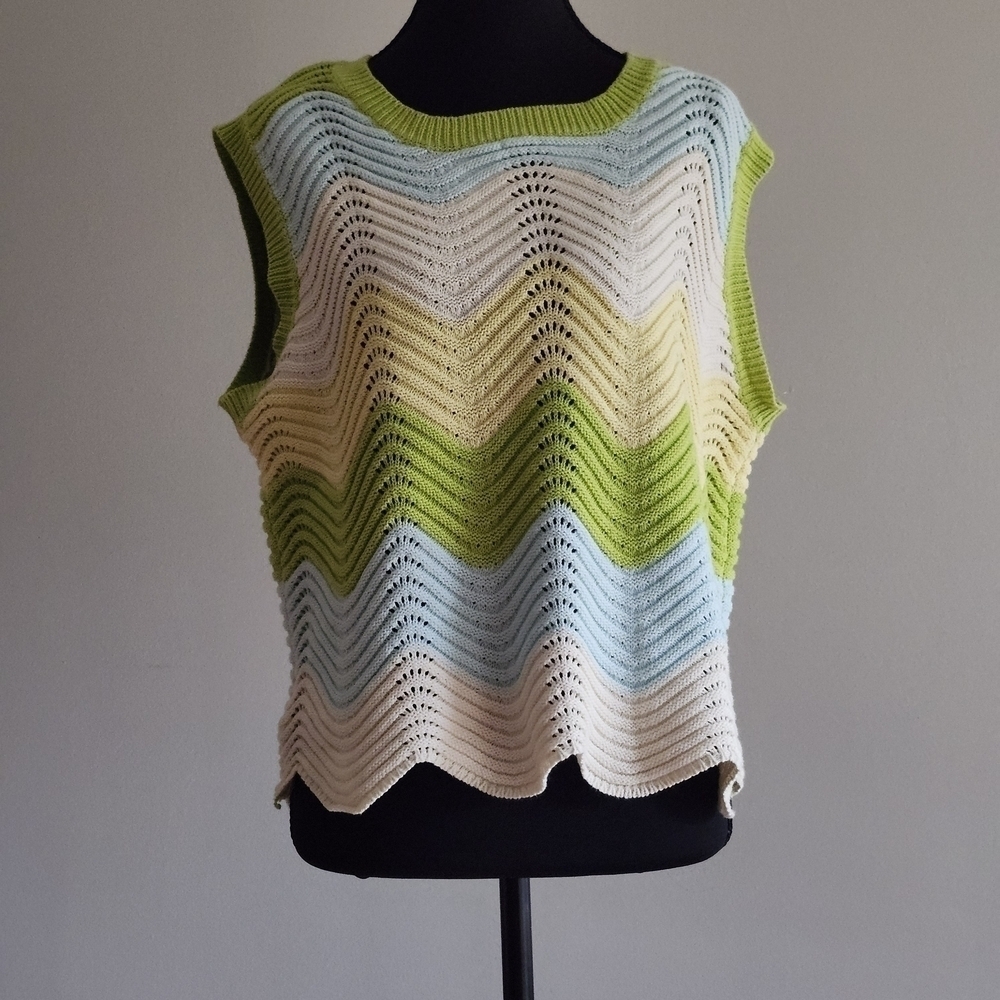 Entro Lime Green Knit Top
